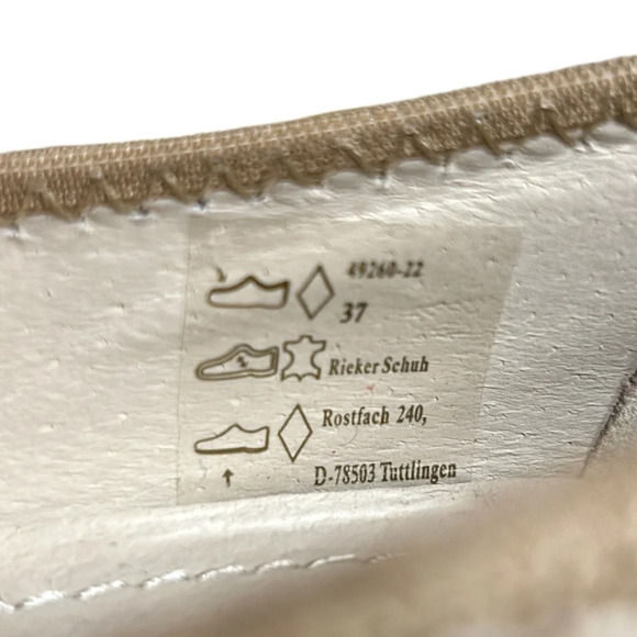 Rieker shoe,woman  leather,chunky heel 49260-22 size 6 NEW! Reg 140$ - Picture 10 of 14